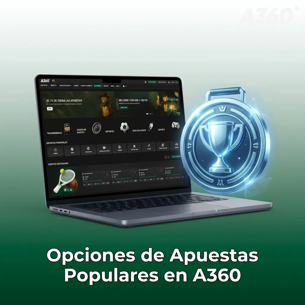 Opciones de apuestas en A360: previas al partido, en vivo y combinadas para distintos perfiles de jugador